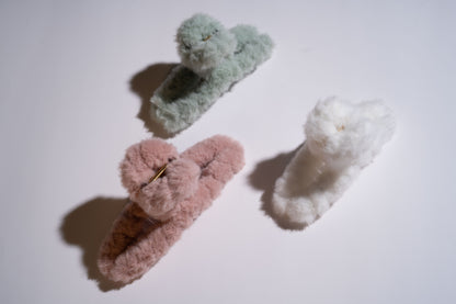 Sweet Plush Hair Clips