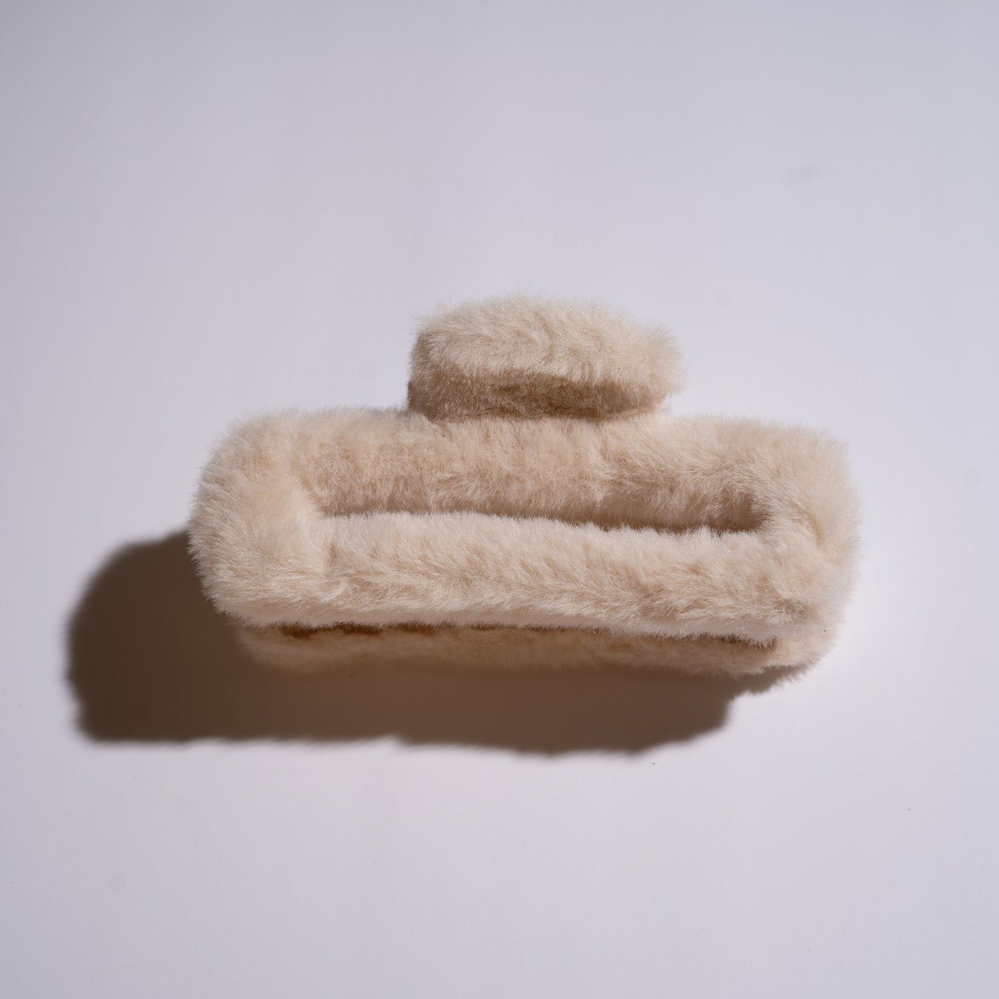 Square Fuax Fur Clips